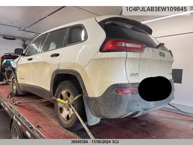 2014 Jeep Cherokee Sport VIN: 1C4PJLAB3EW109845 Lot: 30049384