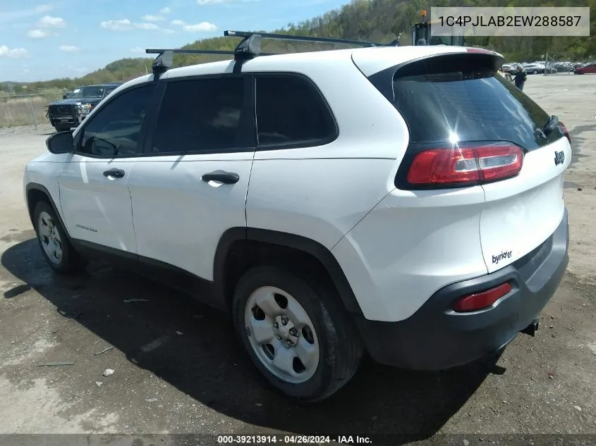 1C4PJLAB2EW288587 2014 Jeep Cherokee Sport