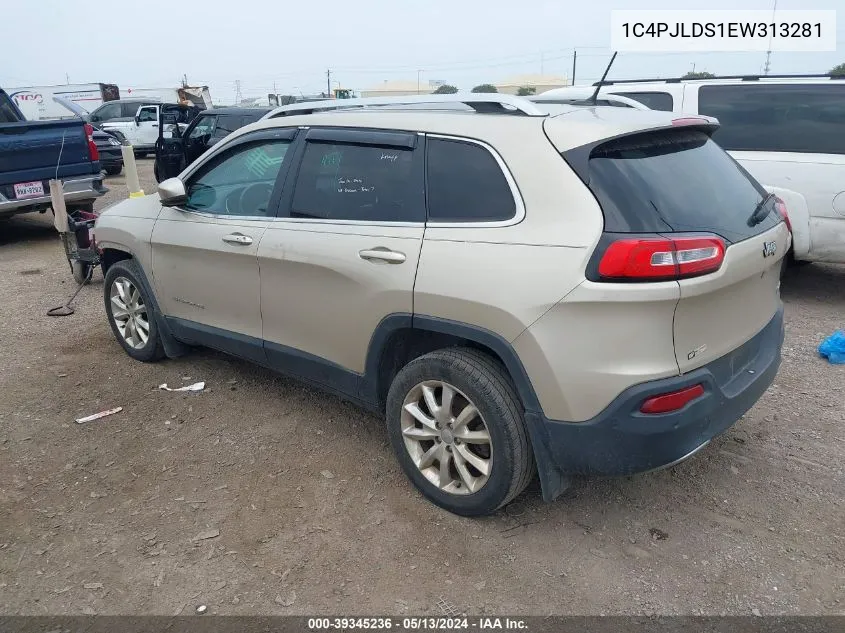 2014 Jeep Cherokee Limited VIN: 1C4PJLDS1EW313281 Lot: 39345236