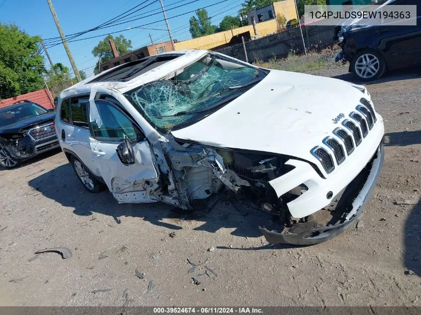 2014 Jeep Cherokee Limited VIN: 1C4PJLDS9EW194363 Lot: 39524674