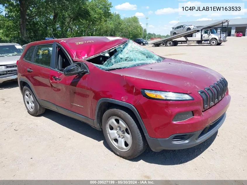 2014 Jeep Cherokee Sport VIN: 1C4PJLAB1EW163533 Lot: 39527199