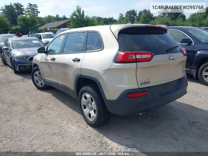 2014 Jeep Cherokee Sport VIN: 1C4PJMAB0EW295768 Lot: 39568139