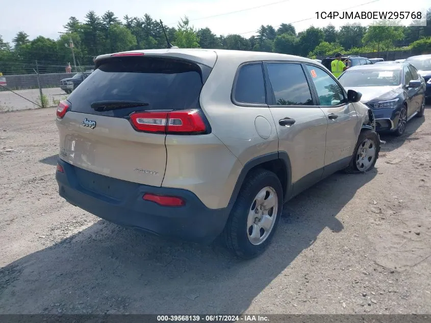 2014 Jeep Cherokee Sport VIN: 1C4PJMAB0EW295768 Lot: 39568139