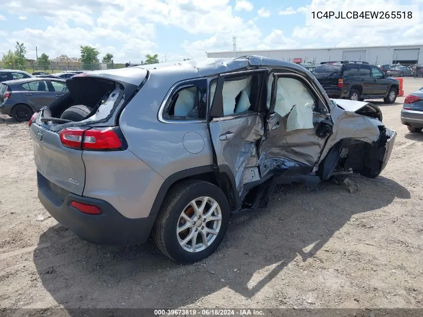 2014 Jeep Cherokee Latitude VIN: 1C4PJLCB4EW265518 Lot: 39673819