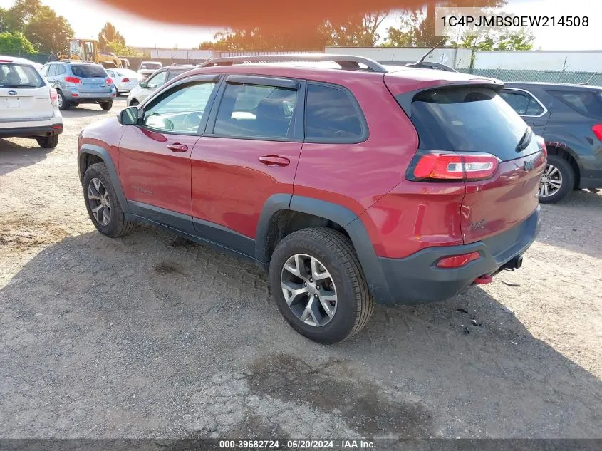 2014 Jeep Cherokee Trailhawk VIN: 1C4PJMBS0EW214508 Lot: 39682724