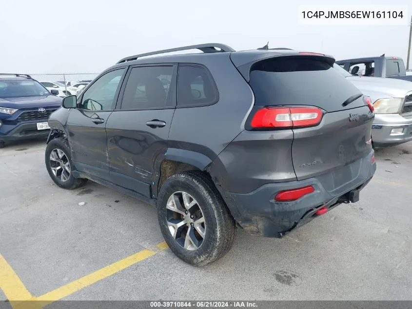 2014 Jeep Cherokee Trailhawk VIN: 1C4PJMBS6EW161104 Lot: 39710844