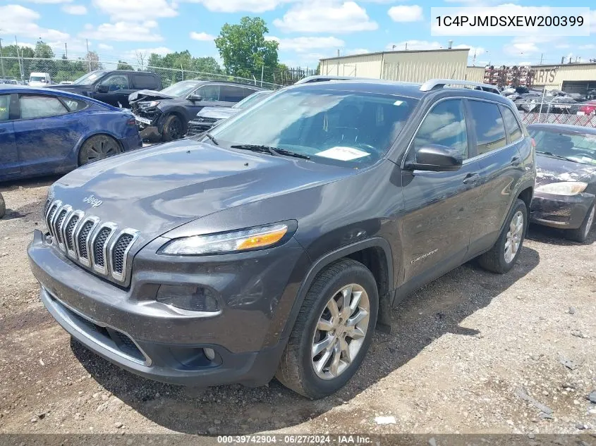 2014 Jeep Cherokee Limited VIN: 1C4PJMDSXEW200399 Lot: 39742904