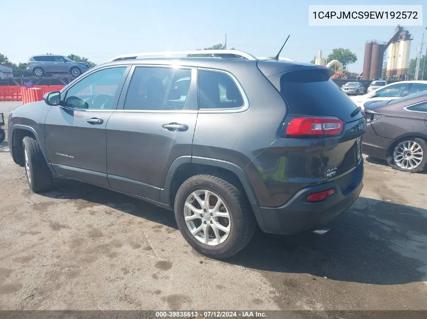 2014 Jeep Cherokee Latitude VIN: 1C4PJMCS9EW192572 Lot: 39838613