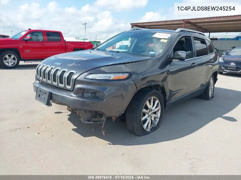 1C4PJLDS8EW245254 2014 Jeep Cherokee Limited