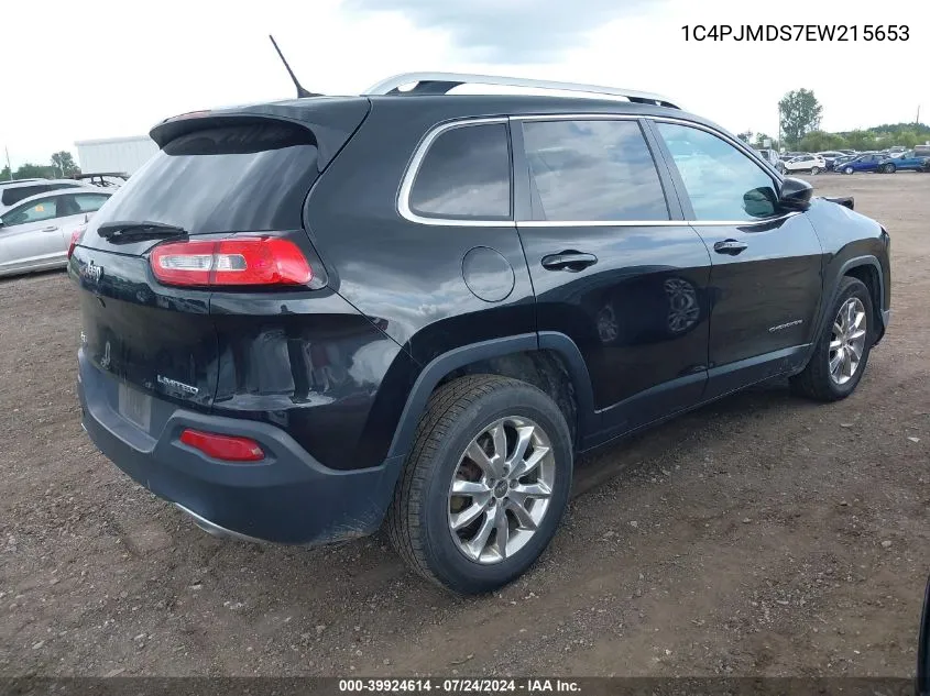 1C4PJMDS7EW215653 2014 Jeep Cherokee Limited