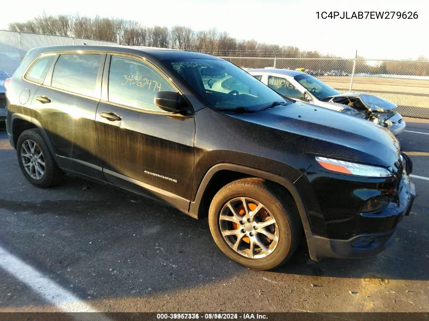 2014 Jeep Cherokee Sport VIN: 1C4PJLAB7EW279626 Lot: 39957336