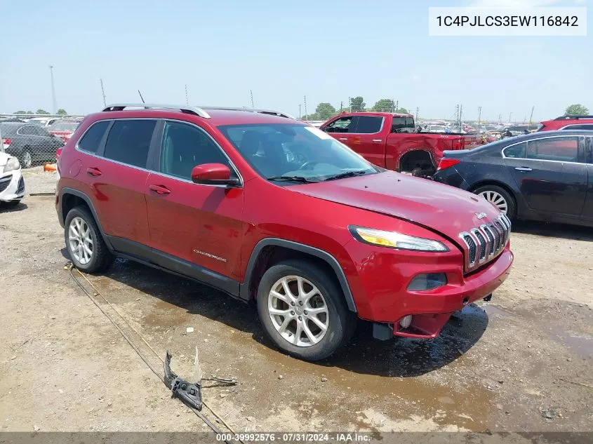 1C4PJLCS3EW116842 2014 Jeep Cherokee Latitude