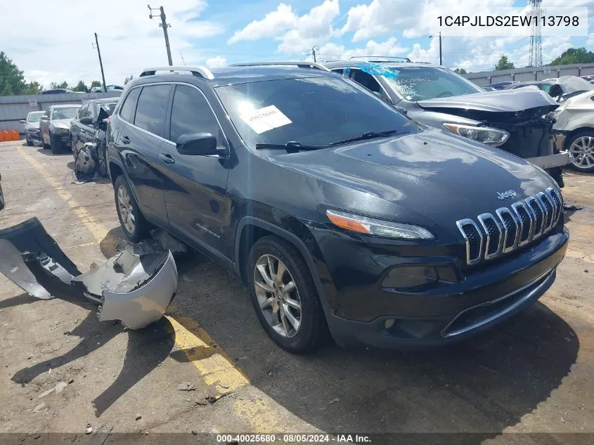 1C4PJLDS2EW113798 2014 Jeep Cherokee Limited