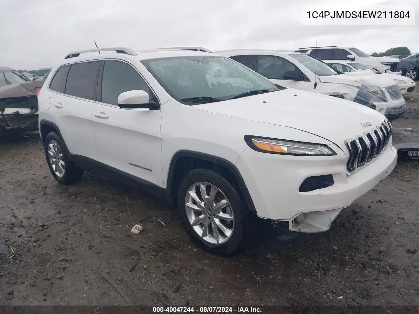 2014 Jeep Cherokee Limited VIN: 1C4PJMDS4EW211804 Lot: 40047244