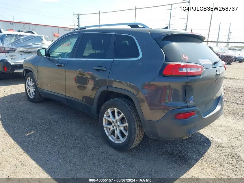 1C4PJLCB3EW258737 2014 Jeep Cherokee Latitude