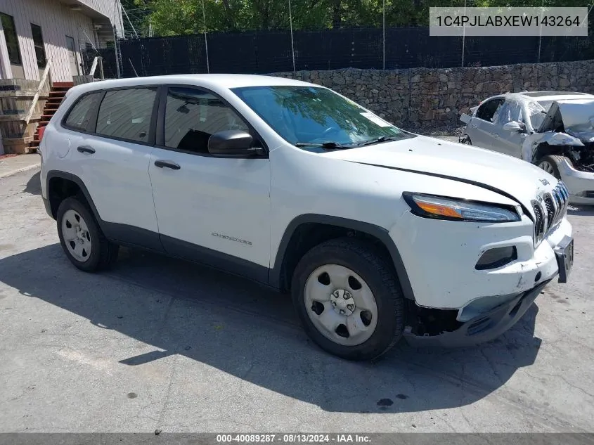 1C4PJLABXEW143264 2014 Jeep Cherokee Sport