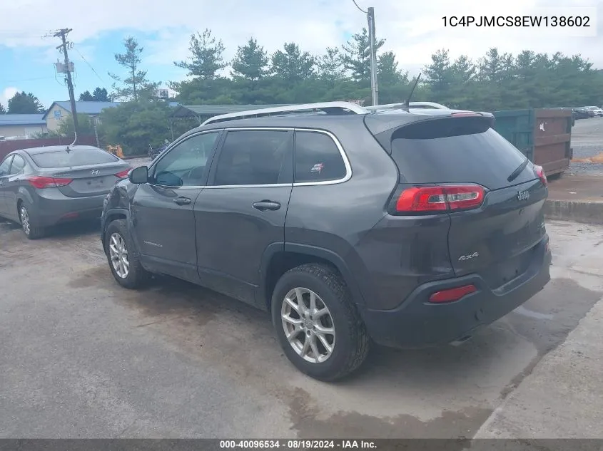 2014 Jeep Cherokee Latitude VIN: 1C4PJMCS8EW138602 Lot: 40096534