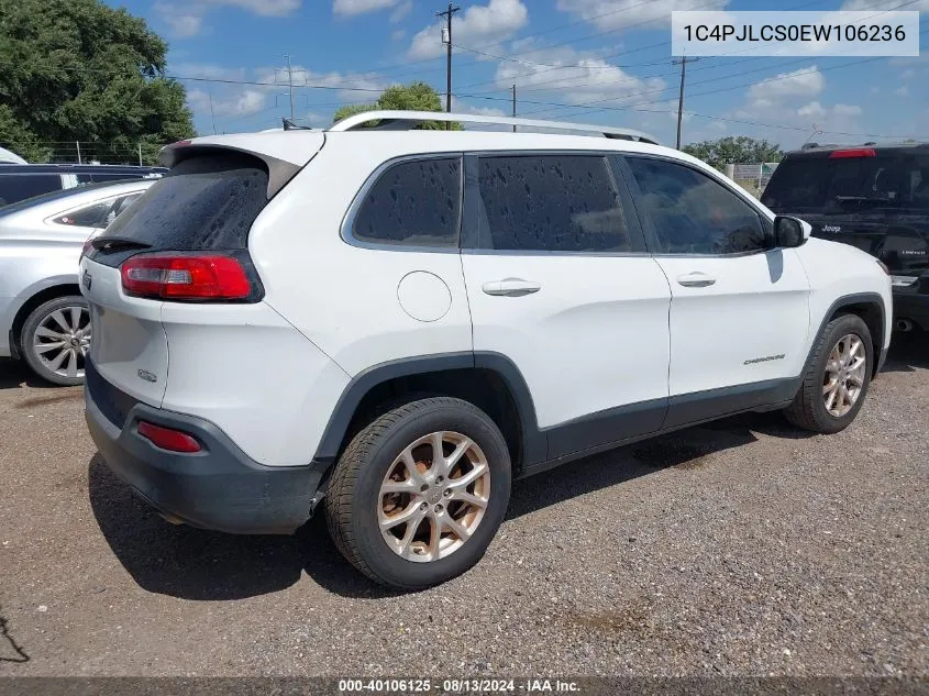 2014 Jeep Cherokee Latitude VIN: 1C4PJLCS0EW106236 Lot: 40106125