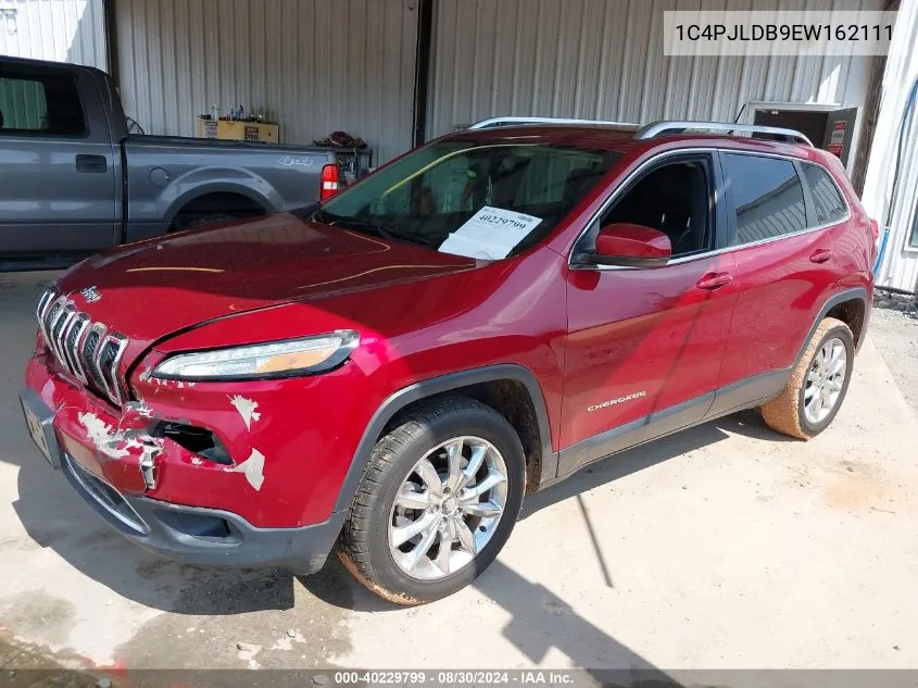 2014 Jeep Cherokee Limited VIN: 1C4PJLDB9EW162111 Lot: 40229799