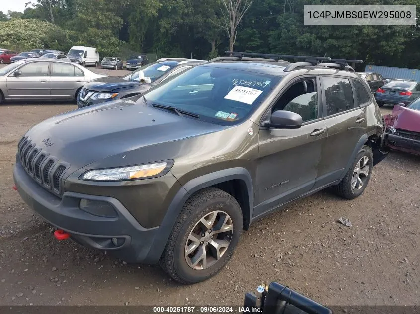 2014 Jeep Cherokee Trailhawk VIN: 1C4PJMBS0EW295008 Lot: 40251787