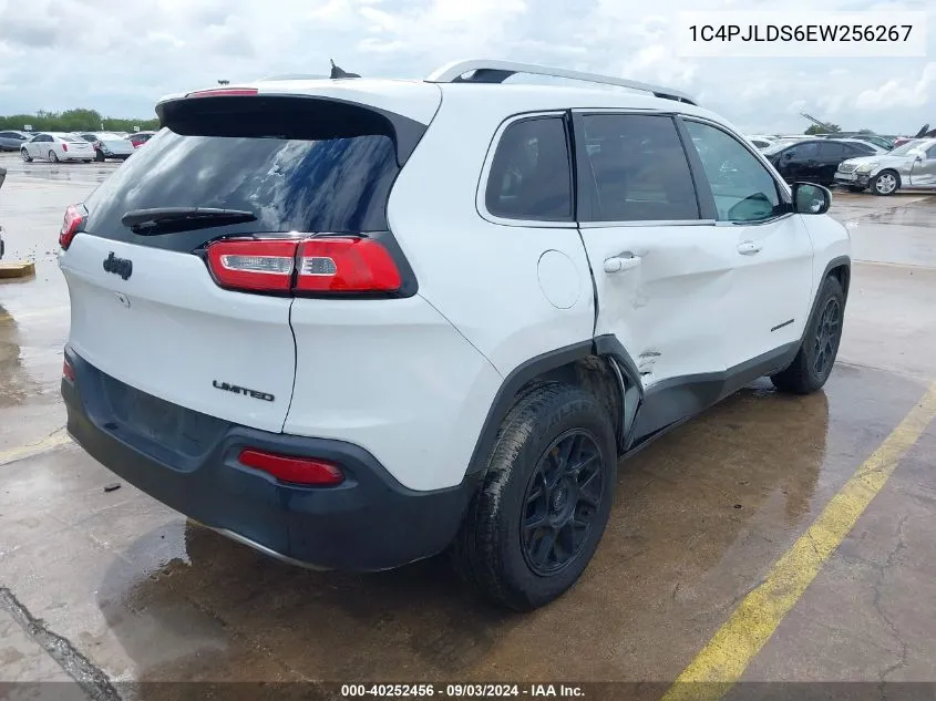 2014 Jeep Cherokee Limited VIN: 1C4PJLDS6EW256267 Lot: 40252456