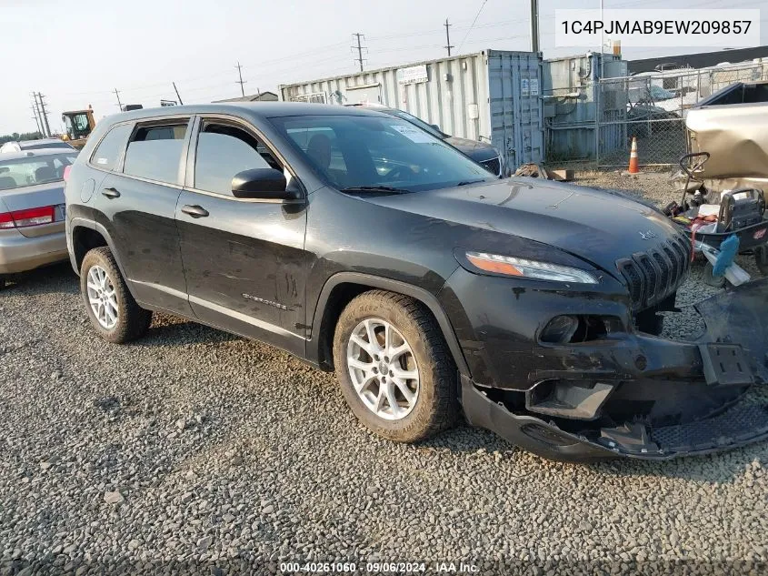 2014 Jeep Cherokee Sport VIN: 1C4PJMAB9EW209857 Lot: 40261060