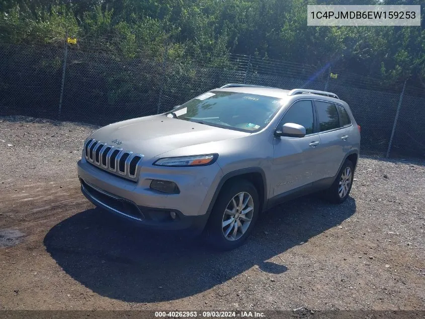 2014 Jeep Cherokee Limited VIN: 1C4PJMDB6EW159253 Lot: 40262953