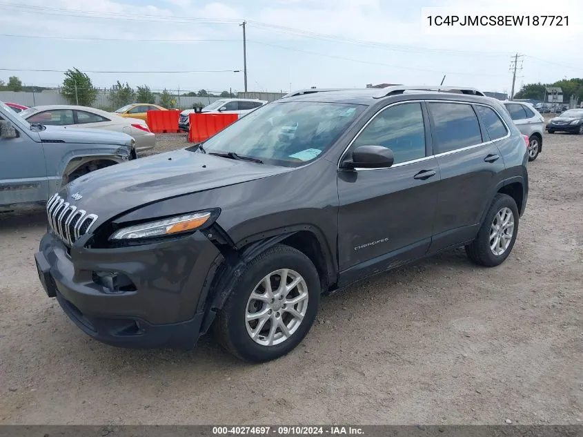 2014 Jeep Cherokee Latitude VIN: 1C4PJMCS8EW187721 Lot: 40274697