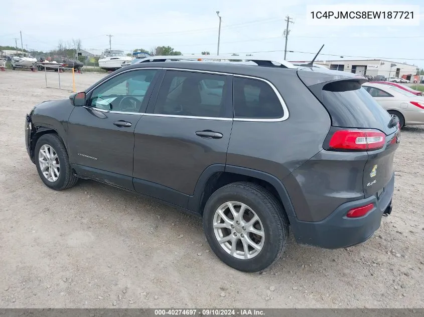 2014 Jeep Cherokee Latitude VIN: 1C4PJMCS8EW187721 Lot: 40274697