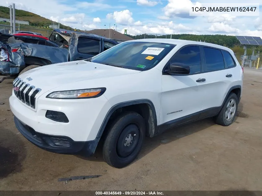 2014 Jeep Cherokee Sport VIN: 1C4PJMAB6EW162447 Lot: 40345649