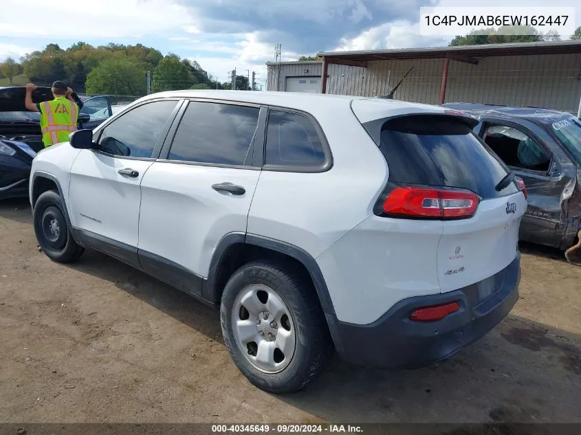 2014 Jeep Cherokee Sport VIN: 1C4PJMAB6EW162447 Lot: 40345649