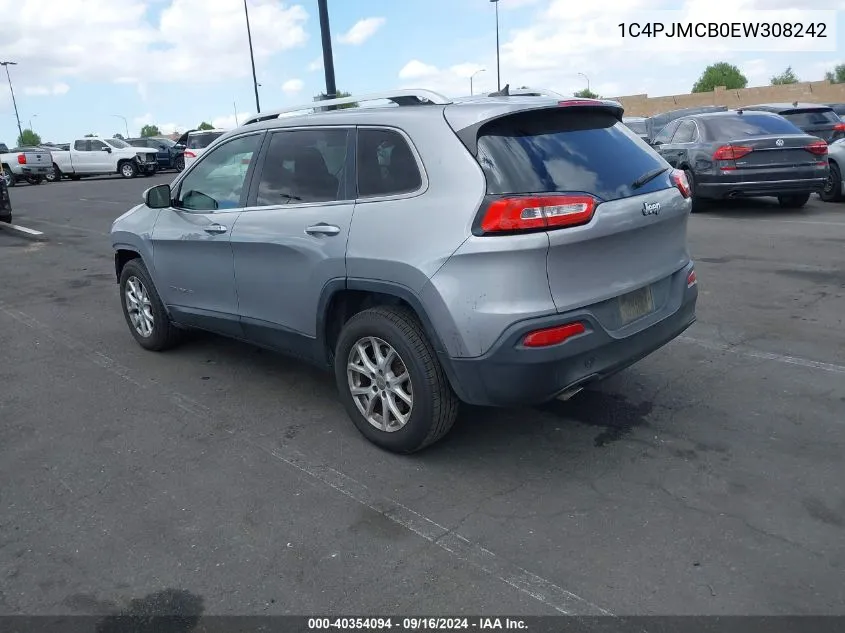 2014 Jeep Cherokee Latitude VIN: 1C4PJMCB0EW308242 Lot: 40354094