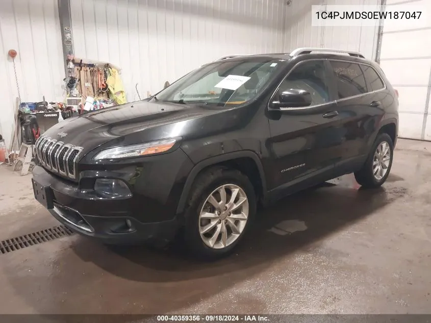 2014 Jeep Cherokee Limited VIN: 1C4PJMDS0EW187047 Lot: 40359356