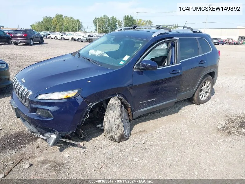 2014 Jeep Cherokee Latitude VIN: 1C4PJMCSXEW149892 Lot: 40365847