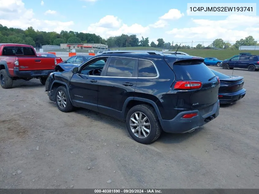 1C4PJMDS2EW193741 2014 Jeep Cherokee Limited