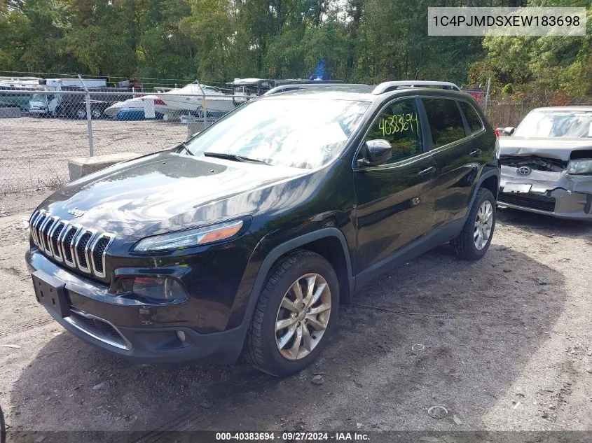 2014 Jeep Cherokee Limited VIN: 1C4PJMDSXEW183698 Lot: 40383694