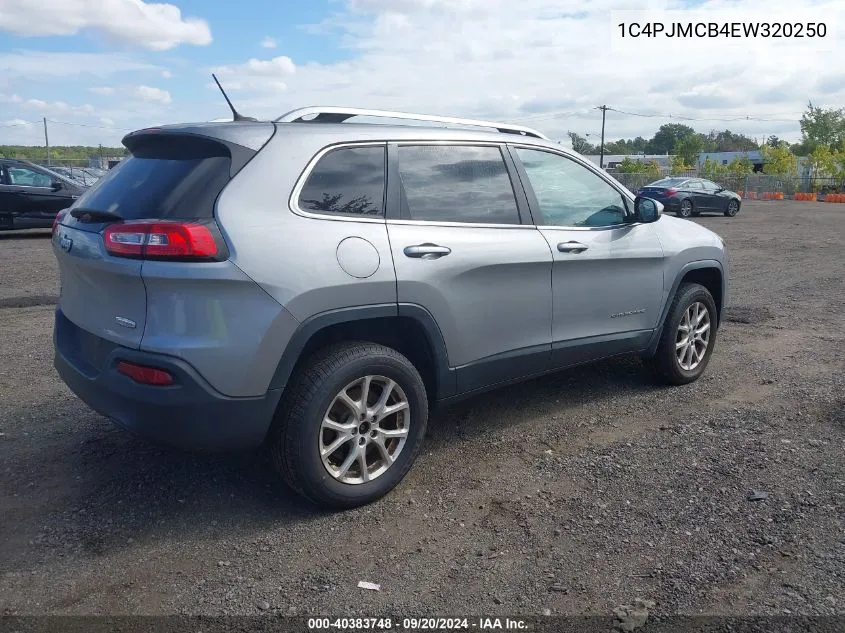 2014 Jeep Cherokee Latitude VIN: 1C4PJMCB4EW320250 Lot: 40383748