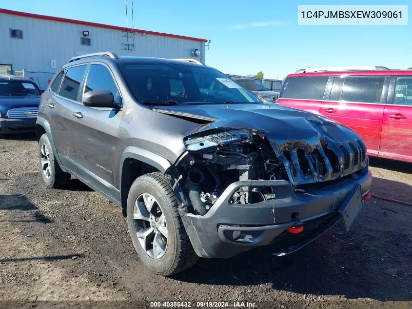 2014 Jeep Cherokee Trailhawk VIN: 1C4PJMBSXEW309061 Lot: 40385432