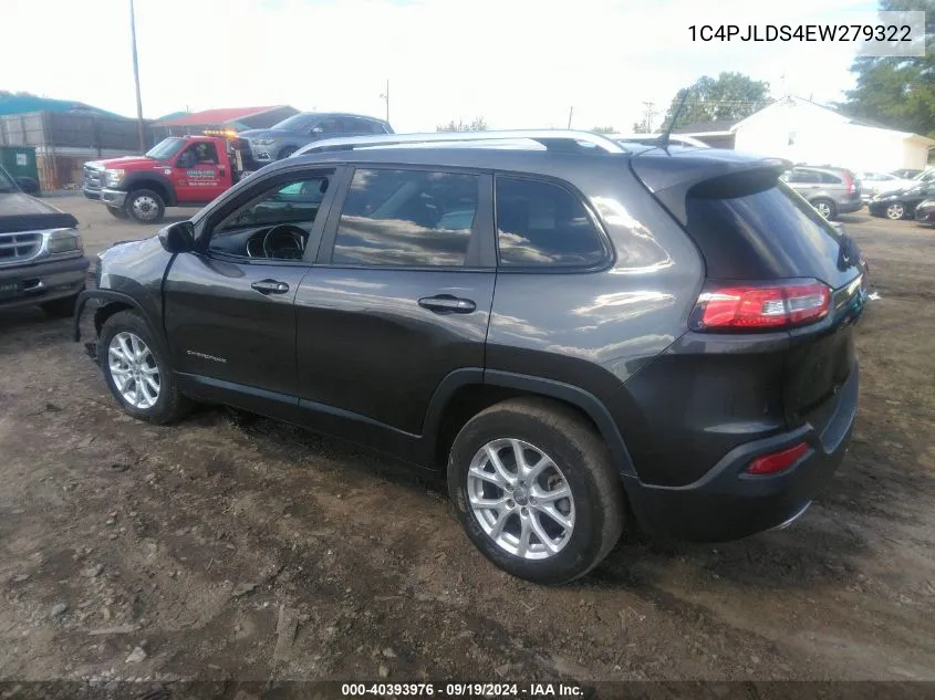 2014 Jeep Cherokee Limited VIN: 1C4PJLDS4EW279322 Lot: 40393976