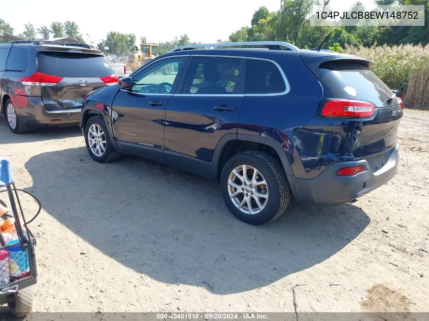 2014 Jeep Cherokee Latitude VIN: 1C4PJLCB8EW148752 Lot: 40401018