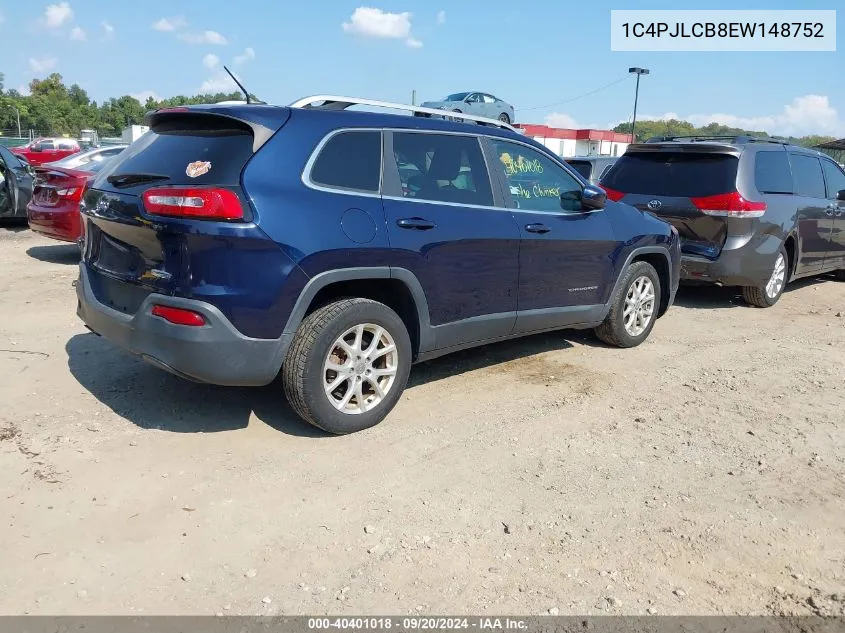 1C4PJLCB8EW148752 2014 Jeep Cherokee Latitude