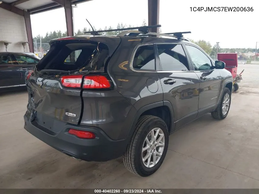 2014 Jeep Cherokee Latitude VIN: 1C4PJMCS7EW200636 Lot: 40402260