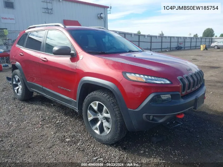 2014 Jeep Cherokee Trailhawk VIN: 1C4PJMBS0EW185754 Lot: 40403856