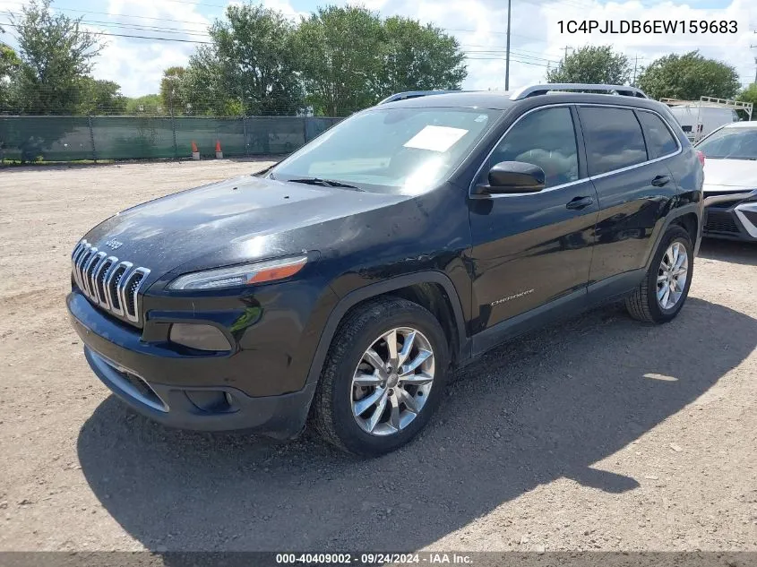 2014 Jeep Cherokee Limited VIN: 1C4PJLDB6EW159683 Lot: 40409002