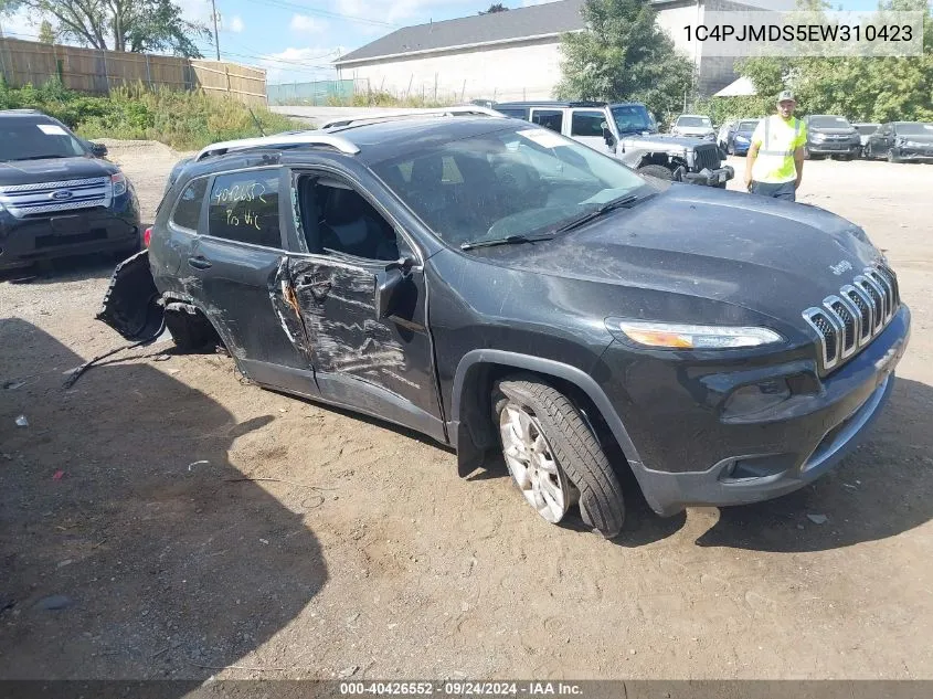 2014 Jeep Cherokee Limited VIN: 1C4PJMDS5EW310423 Lot: 40426552