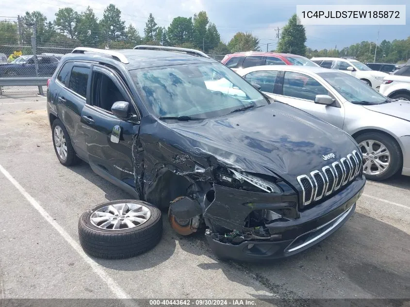 2014 Jeep Cherokee Limited VIN: 1C4PJLDS7EW185872 Lot: 40443642