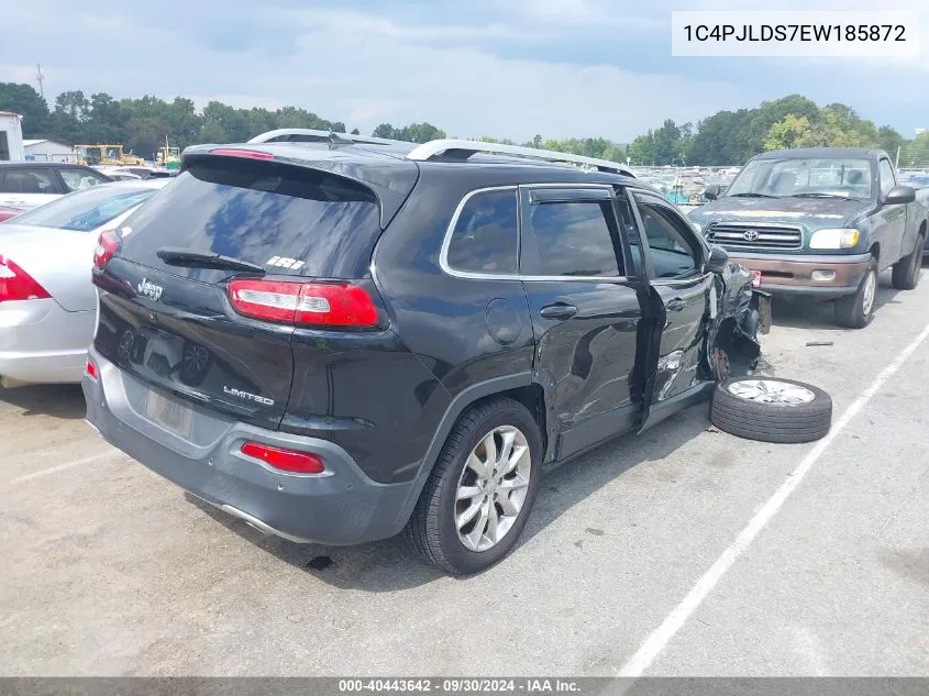 2014 Jeep Cherokee Limited VIN: 1C4PJLDS7EW185872 Lot: 40443642