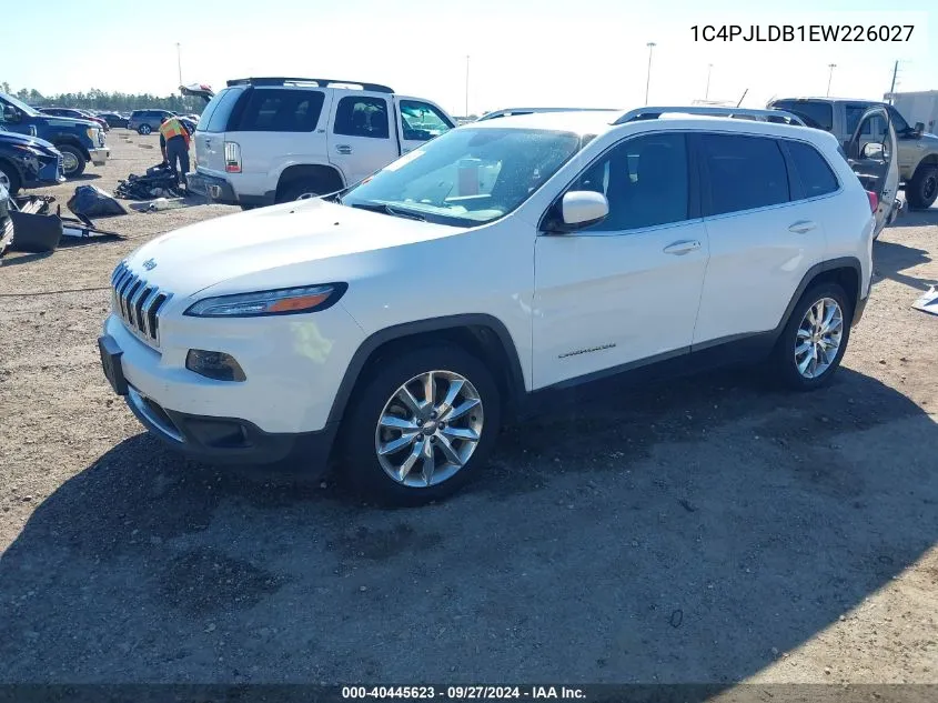 2014 Jeep Cherokee Limited VIN: 1C4PJLDB1EW226027 Lot: 40445623