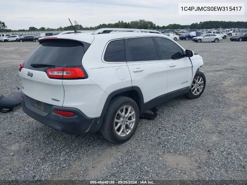 2014 Jeep Cherokee Latitude VIN: 1C4PJMCS0EW315417 Lot: 40448180