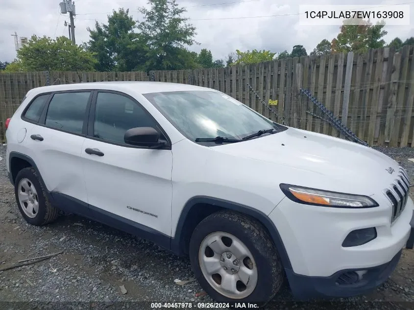 2014 Jeep Cherokee Sport VIN: 1C4PJLAB7EW163908 Lot: 40457978